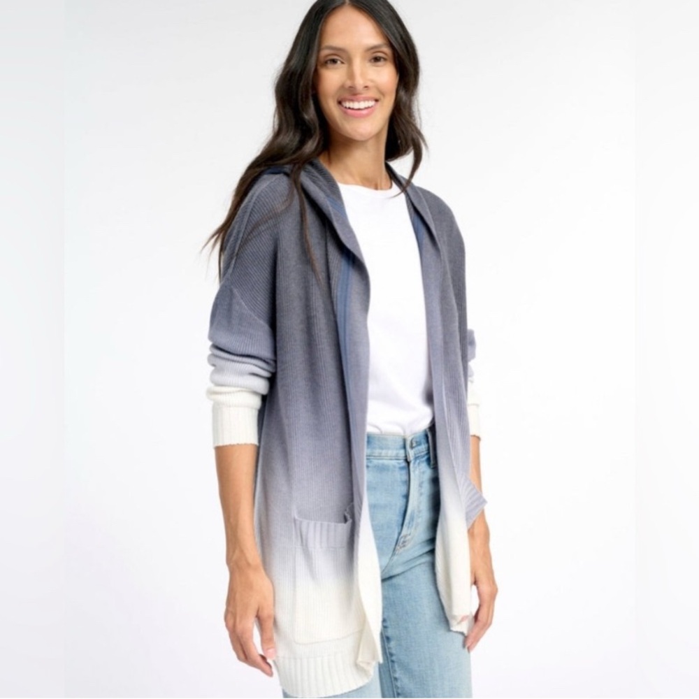 Splendid Dove Cardigan Ombre Blue and Cream Cardigan
